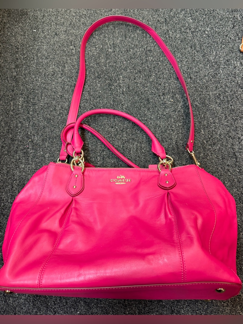 Coach Colette Carryall Pink Ruby Purse